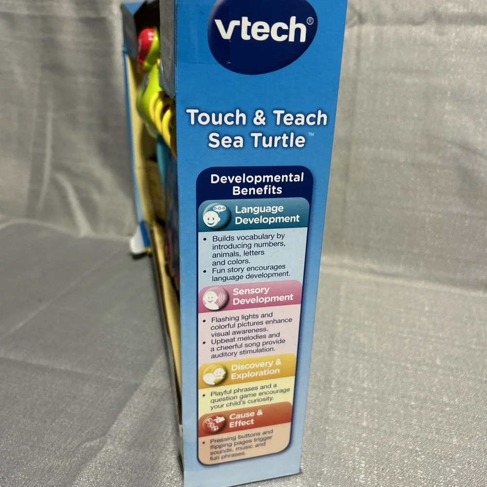 VTech Touch andVTech Touch and Teach Sea Turtle Interactive Learning Book, Green